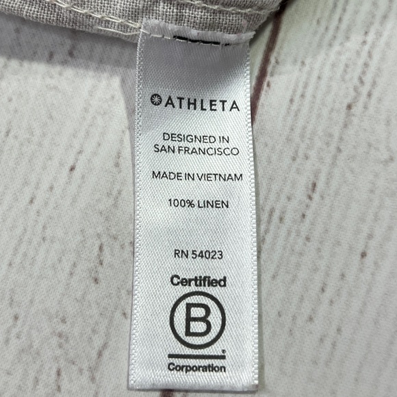 Athleta Cabo Tide Linen Jogger - 10 - Women's pants tan neutral camo beach - Picture 11 of 16